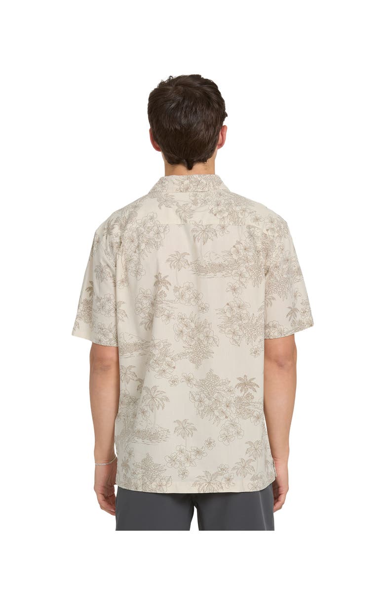 Quiksilver Waterman Island Vibes Short Sleeve Shirt, Alternate, color, Moonbeam