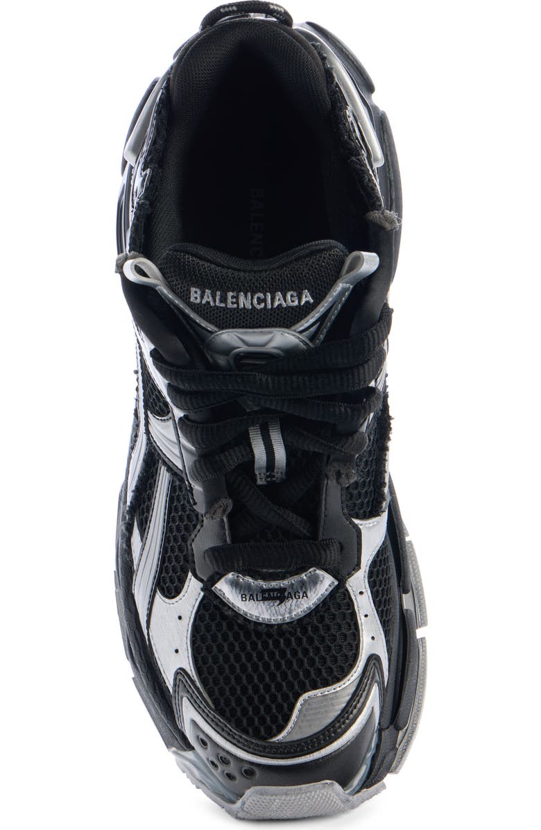 Balenciaga Runner Sneaker, Alternate, color, Black / Silver