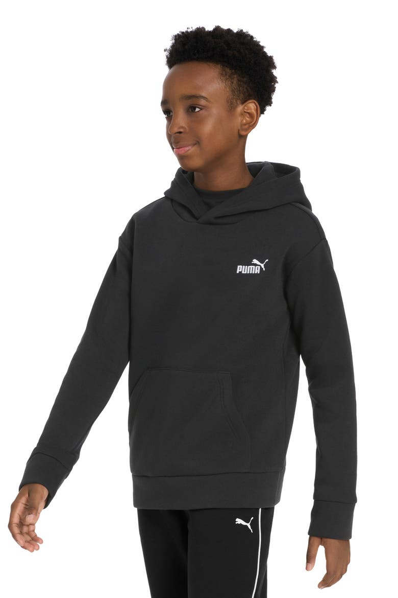 Kids' Essential Basics Fleece Pullover Hoodie, Alternate, color, BLACK