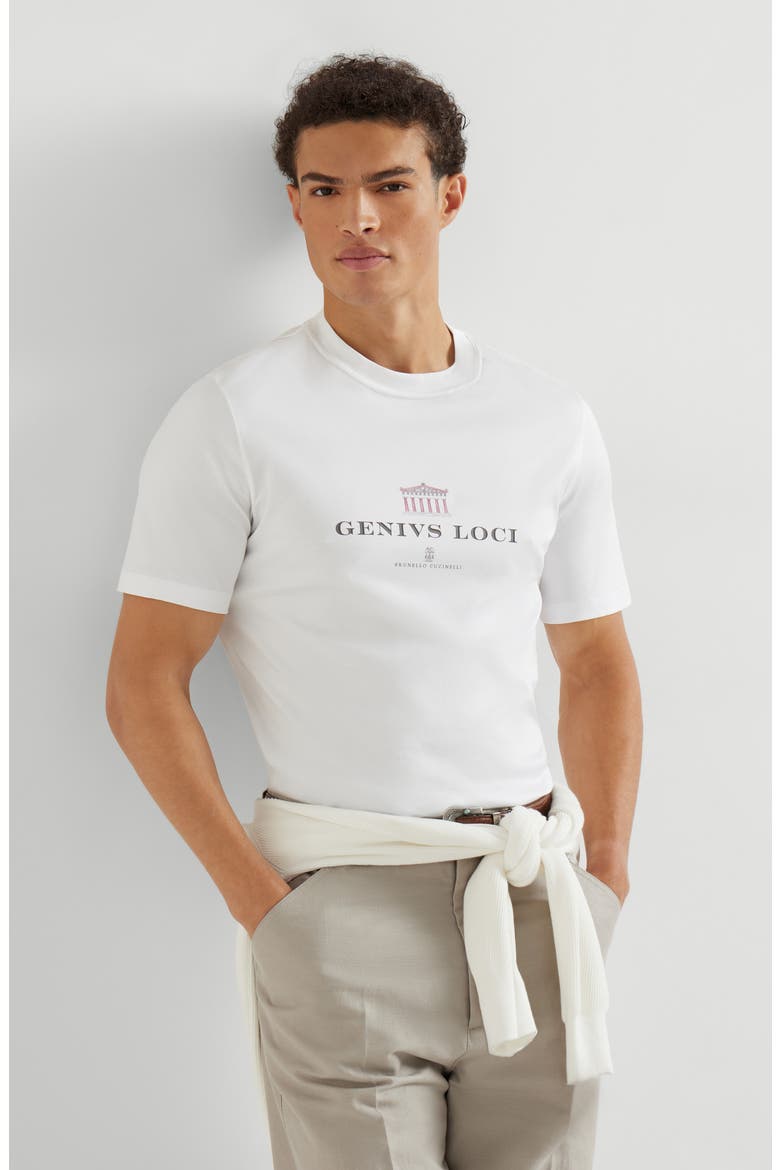 T-shirt with print, Alternate, color, White