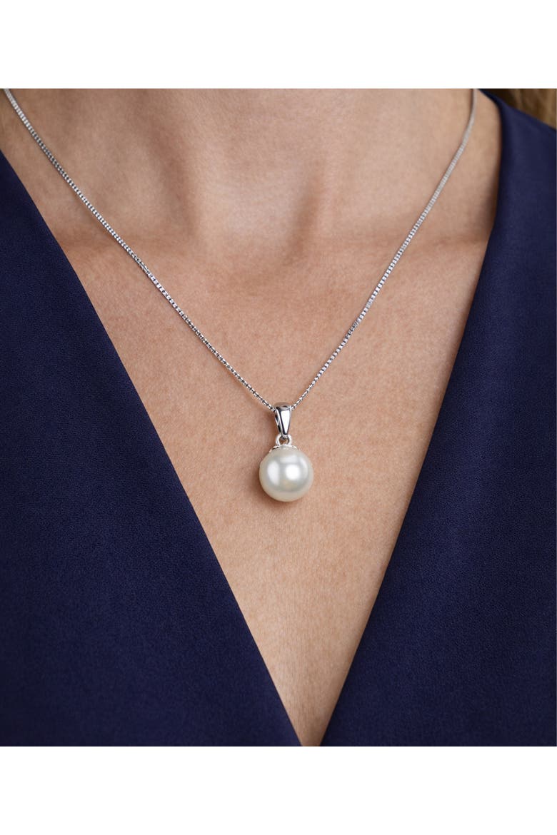White Freshwater Pearl Linda Pendant & Earring Set, Alternate, color, White Pearls