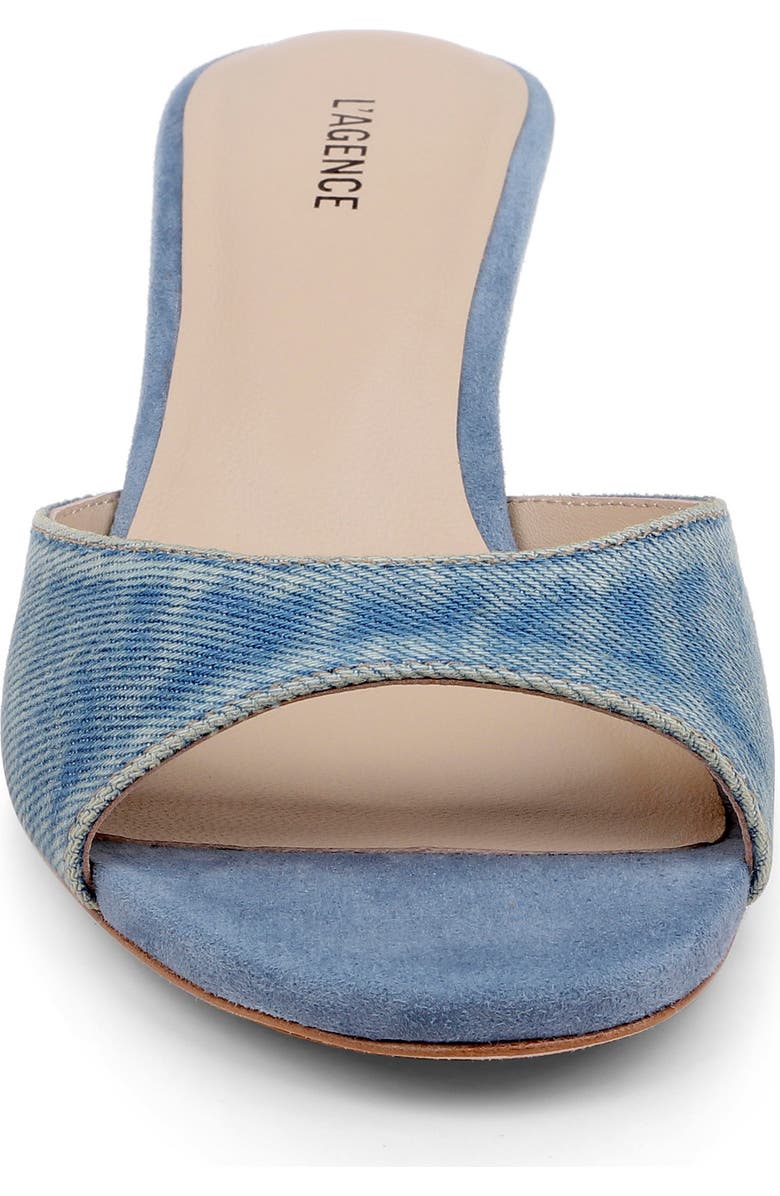 L'AGENCE Arleen Slide Sandal, Alternate, color, Light Denim