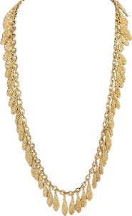 MADISON BEVERLY HILLS Vintage Textured Station Necklace
