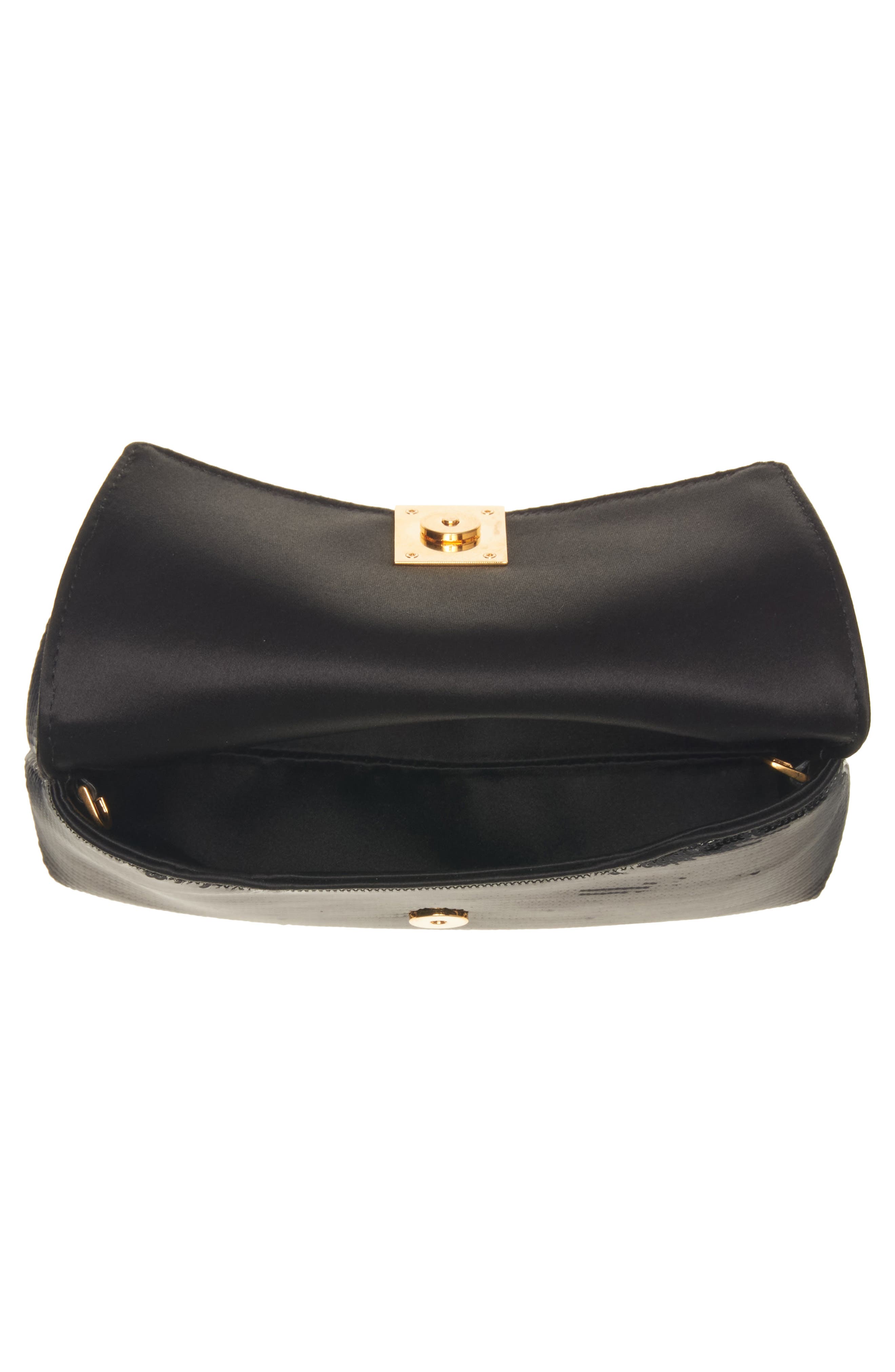 TOM FORD Mini Nobile Sequin Clutch, Alternate, color, 1N001 Black