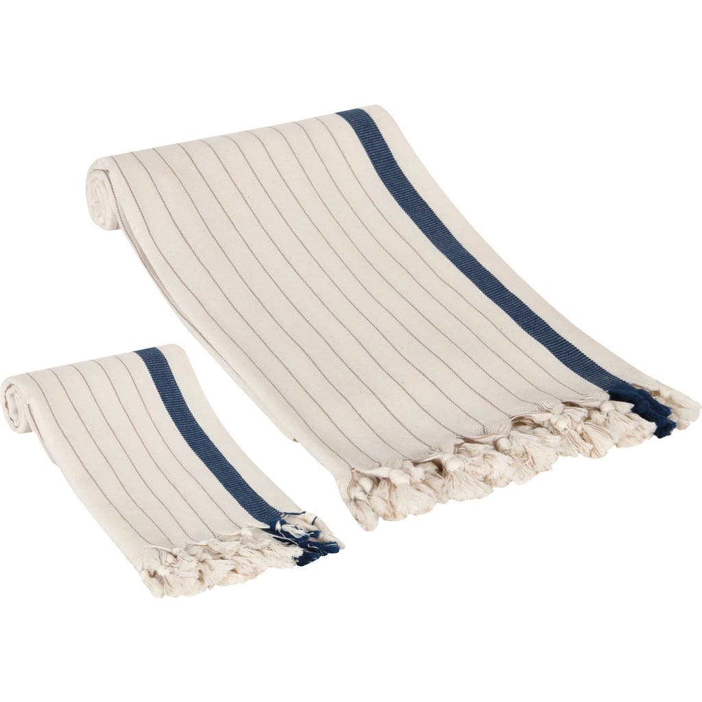 Olive And Linen Olive & Linen Harlow Turkish Towel Set In Neutral