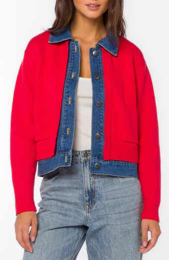 Amerie Cardigan with Denim Trim