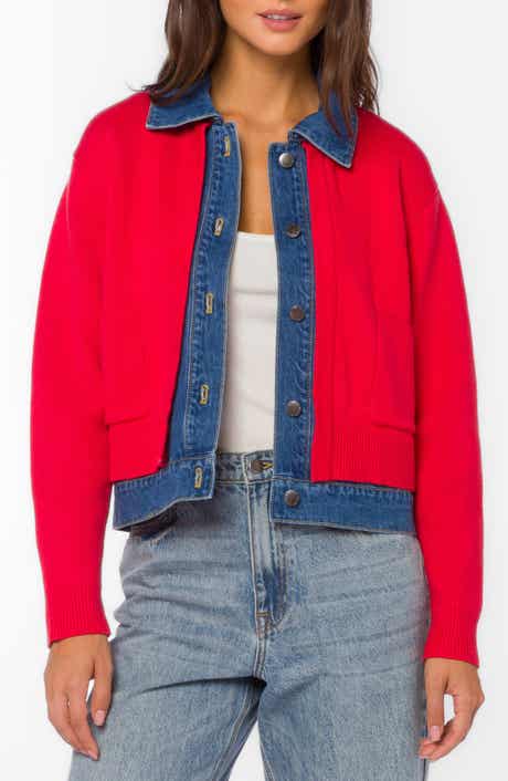 Amerie Cardigan with Denim Trim