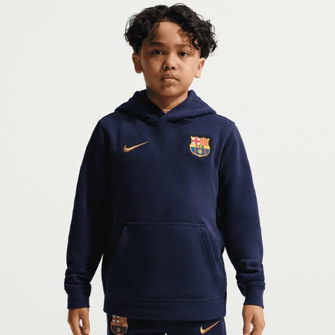 Youth Nike Navy Barcelona Club Hoodie