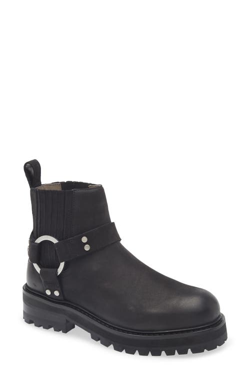 Allsaints Maddie Lug Sole Biker Boot In Black