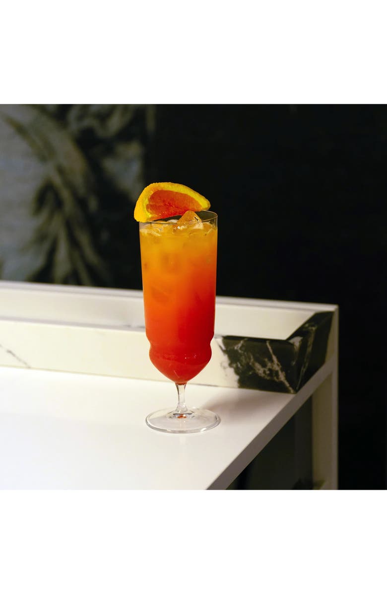 Luigi Bormioli Backdoor '20s Set of 4 Tequila Sunrise Glasses, Alternate, color, Clear