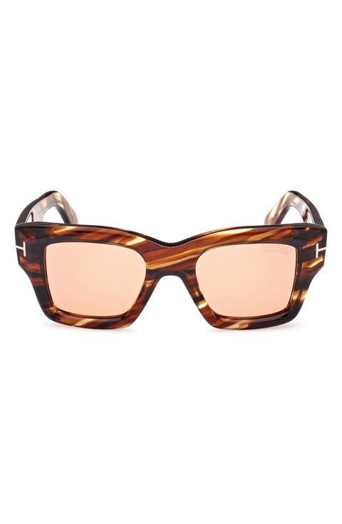 Ilias 50mm Square Sunglasses