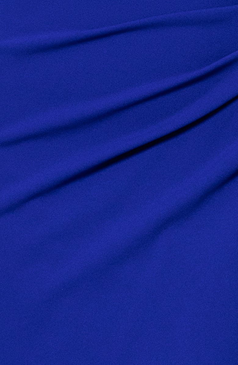 Xscape Evenings Bow Detail One-Shoulder Mermaid Gown, Alternate, color, Marine