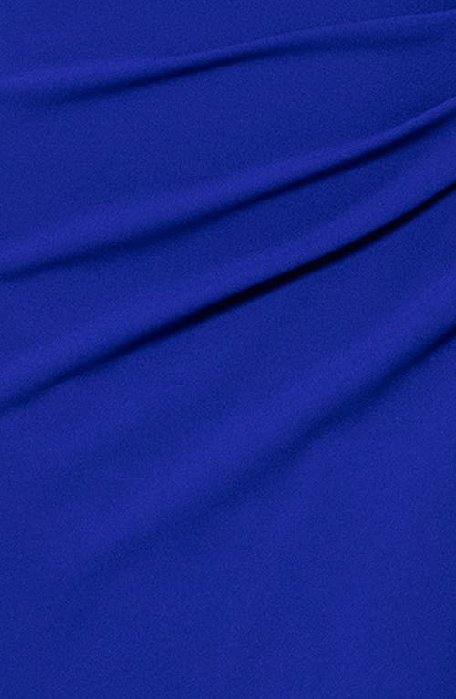 Xscape Evenings Bow Detail One-shoulder Mermaid Gown In Marine