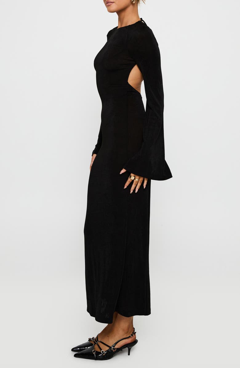 Princess Polly Amersham Open Back Long Sleeve Maxi Dress, Alternate, color,