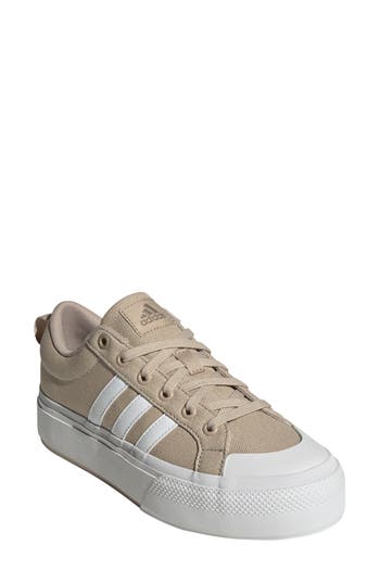 Adidas Originals Adidas Bravada 2.0 Platform Sneaker In Clay Brown/white/cyber Met