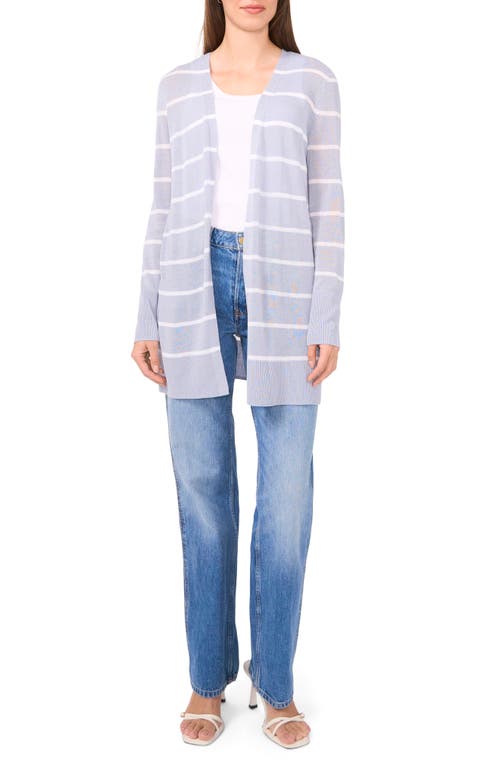 Halogenr Halogen(r) Stripe Longline Cardigan In Blue Fog