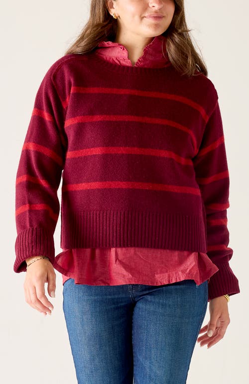 Voyageur By Mersea Sausalito Cashmere Sweater In Red