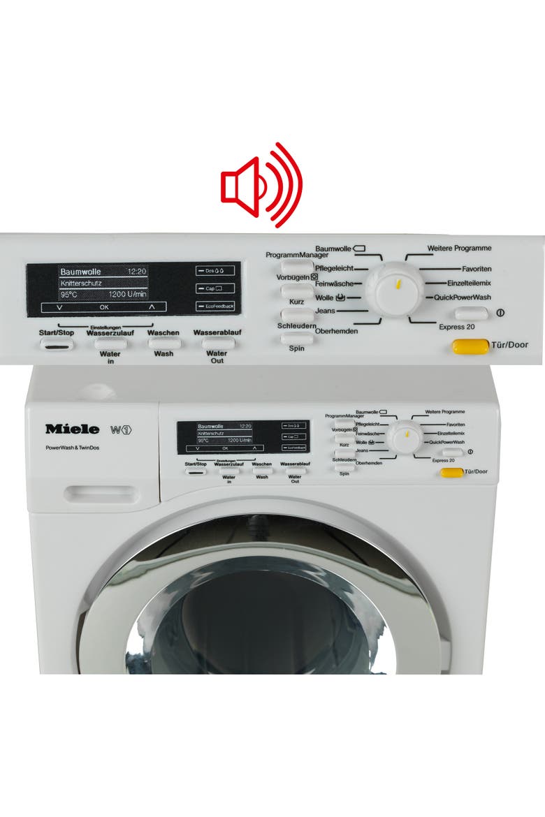 Theo Klein Miele Washing Machine Premium Toys For Kids Ages 3 Years & Up, Alternate, color, White