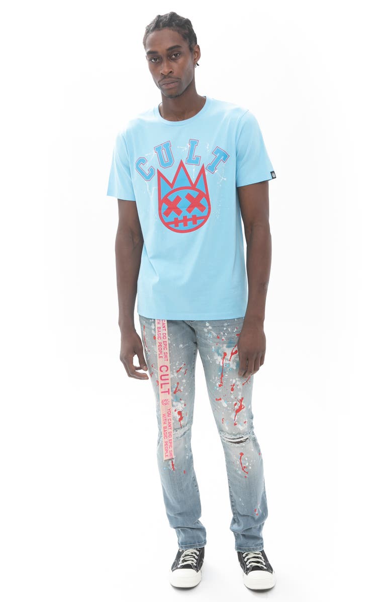 Cult of Individuality Bleach Splatter Shimuchan Cotton Graphic Tee, Alternate, color,