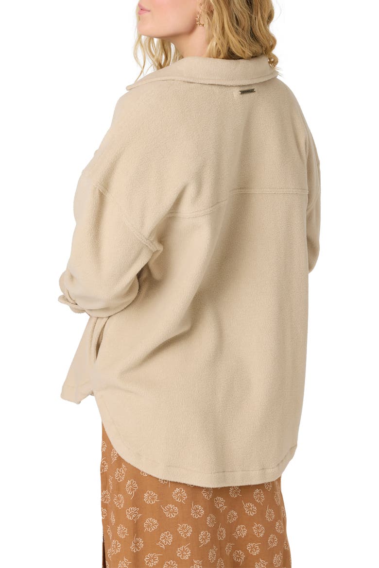 Rune Fleece Shirt Jacket, Alternate, color, CEMENT