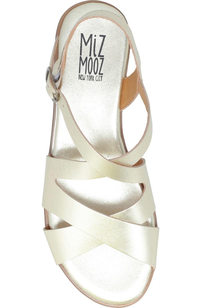 Miz Mooz Lilium Ankle Strap Sandal, Alternate, color, Gold