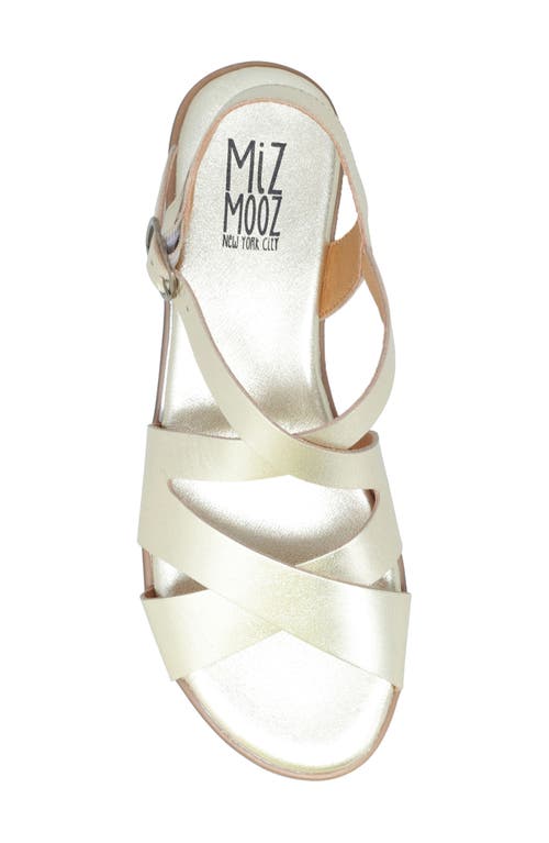 Miz Mooz Lilium Ankle Strap Sandal In Gold