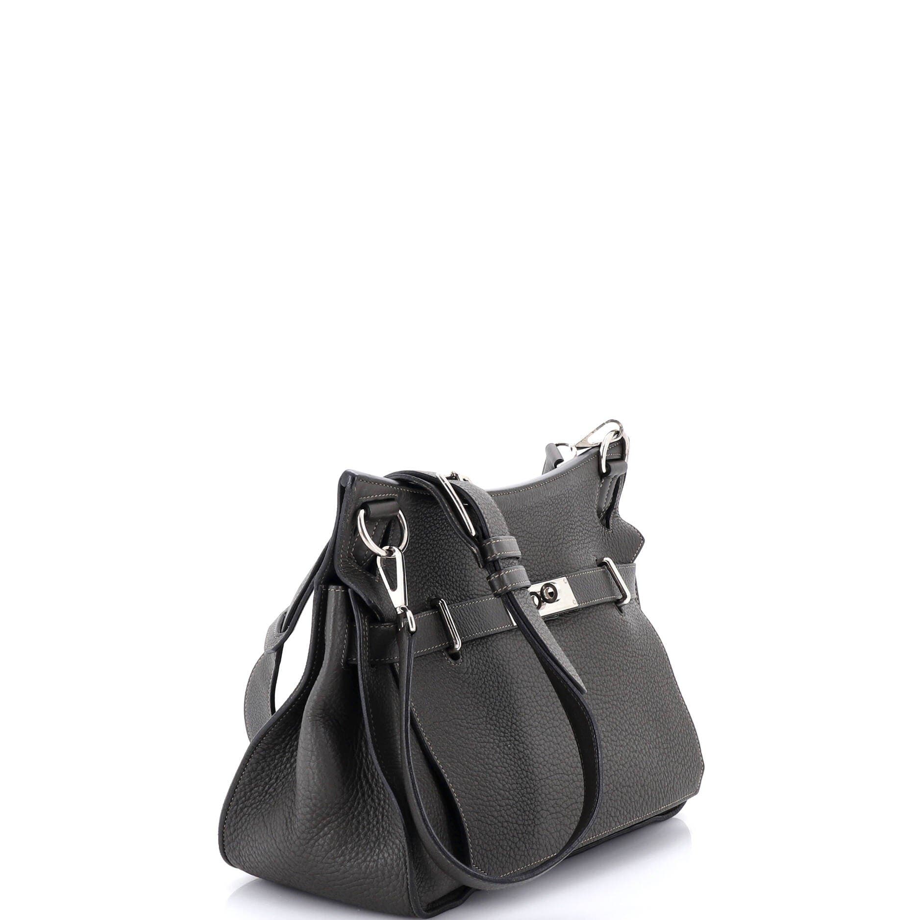 Pre-Owned Hermes Jypsiere Bag Clemence 34, Alternate, color, Graphite