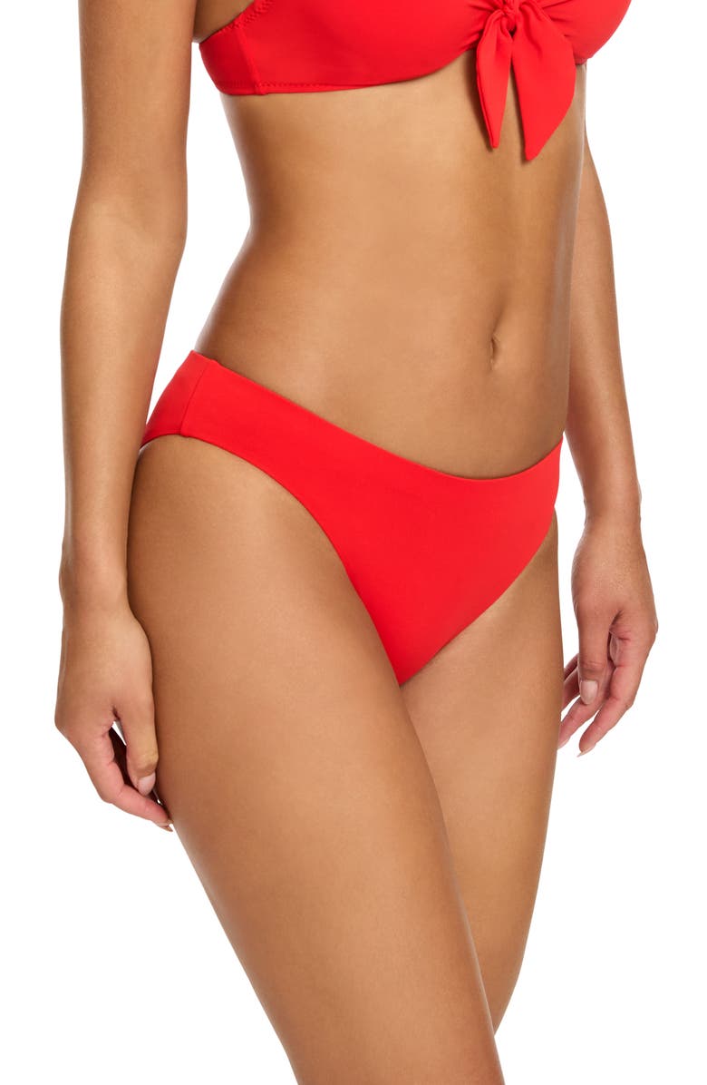 Robin Piccone Ava Bikini Bottoms, Alternate, color, Fiery Red