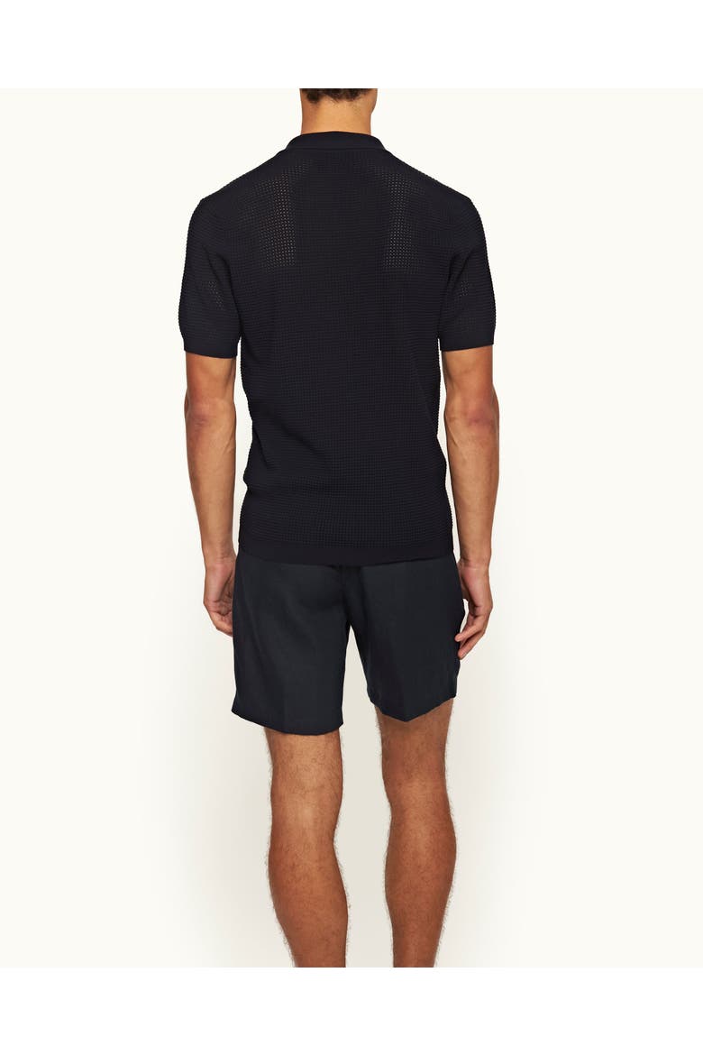 Norwich Lino Tailored Fit Smart Italian Linen Shorts, Alternate, color, NIGHT IRIS