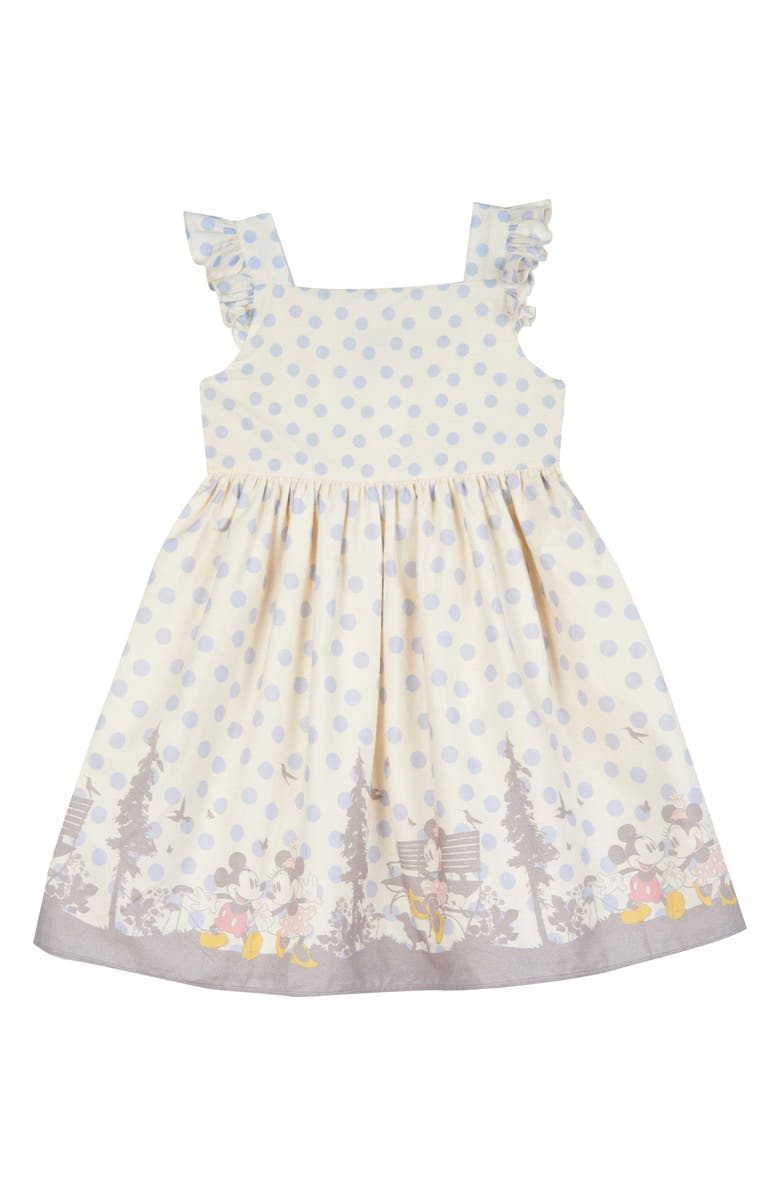 Pippa & Julie x Disney Border Print Dress, Main, color, 