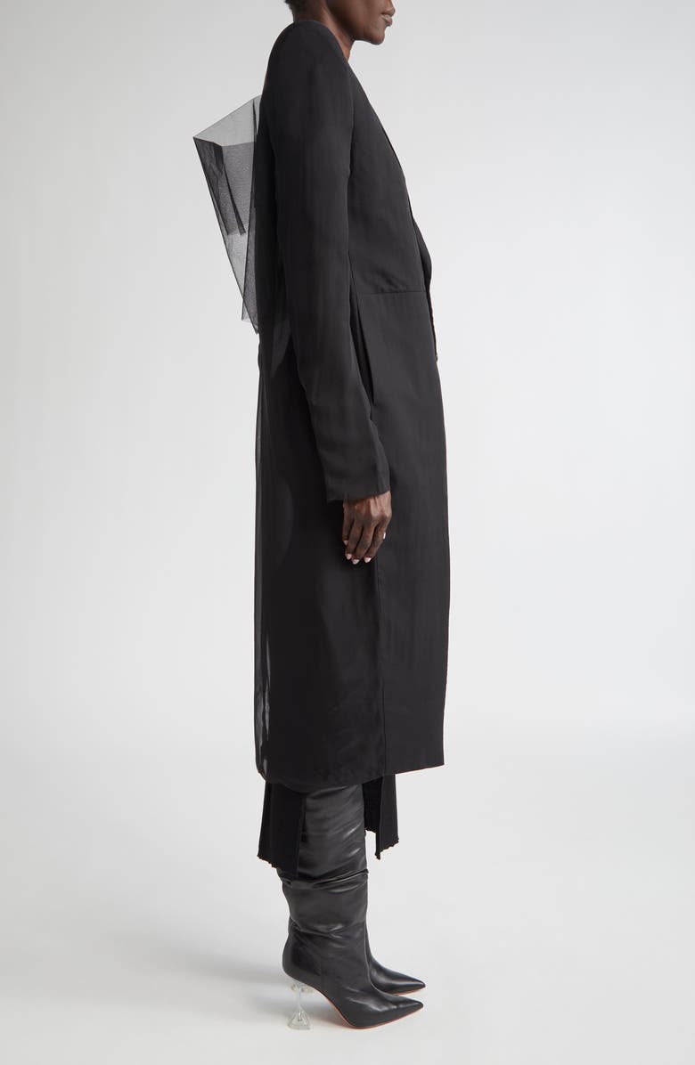 Rick Owens Fogpocket Neue Longline Coat, Alternate, color, 