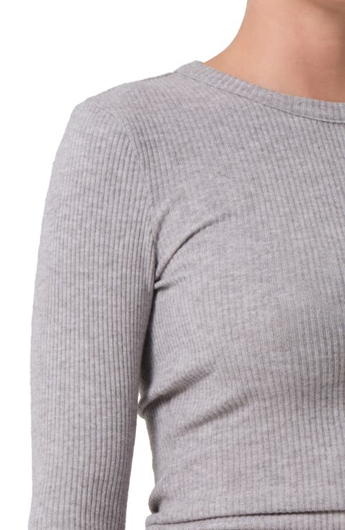 Citizen Of Humanity Citizens Of Humanity Bina Rib Crewneck Sweater In Gray