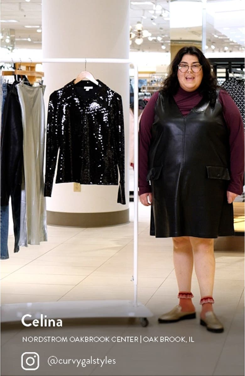 Co-Ord Tailored Sequin Hook & Eye Top, sales video thumbnail