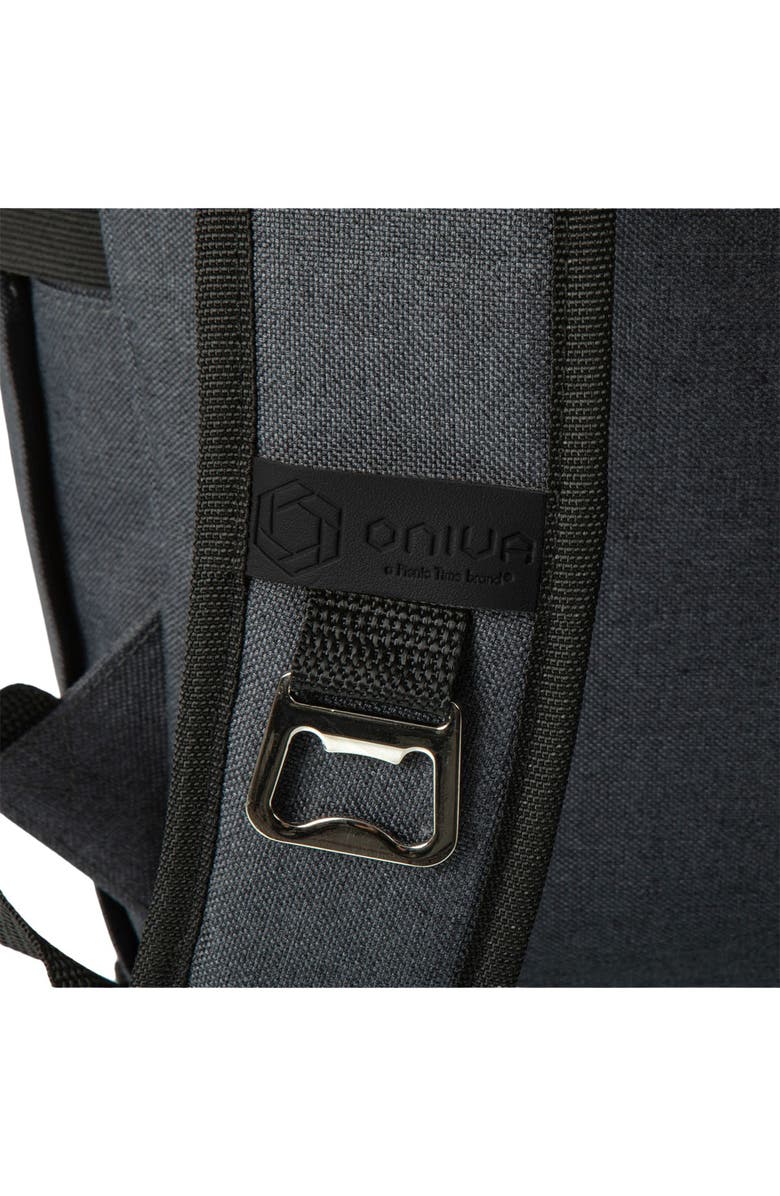 Picnic Time On The Go Roll-Top Cooler Backpack, Alternate, color, Heathered Gray