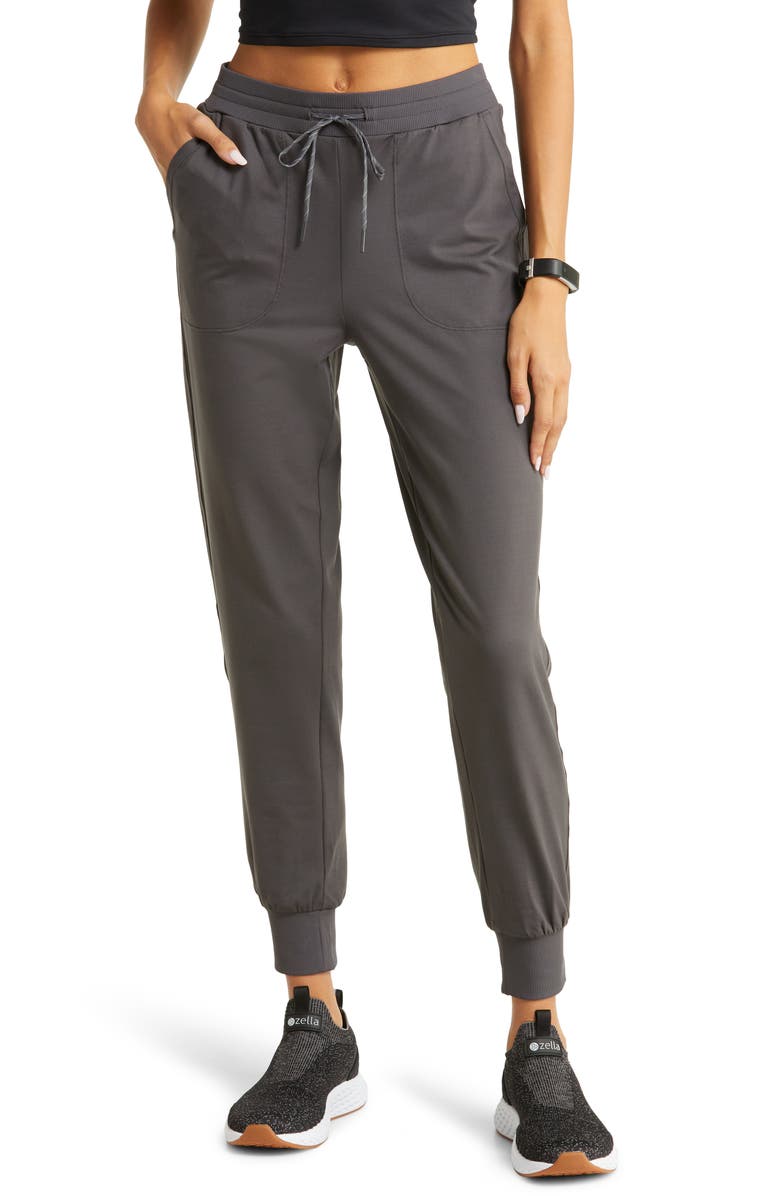 Zella Live In Pocket Joggers, Main, color, Grey Forged