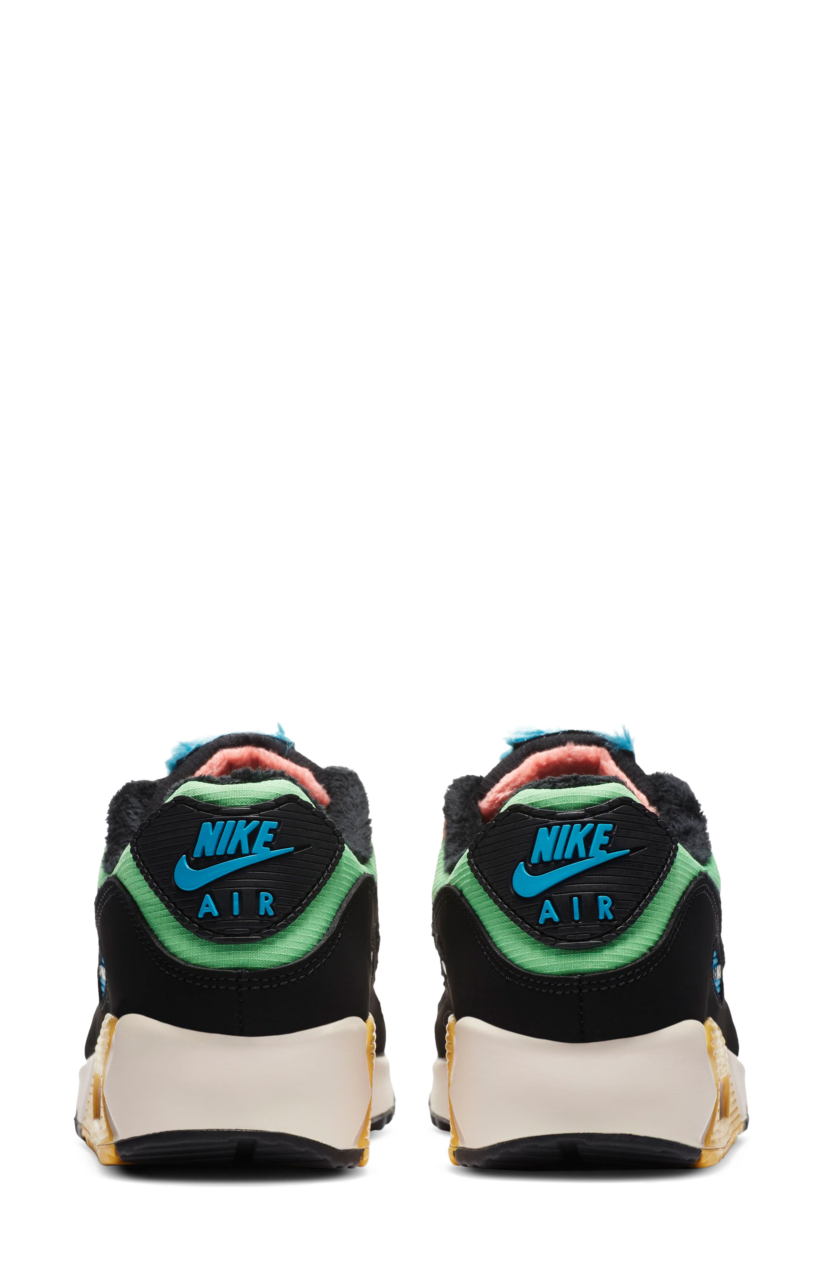 Nike Air Max 90 PRM Fur Lined Sneaker, Alternate, color, 