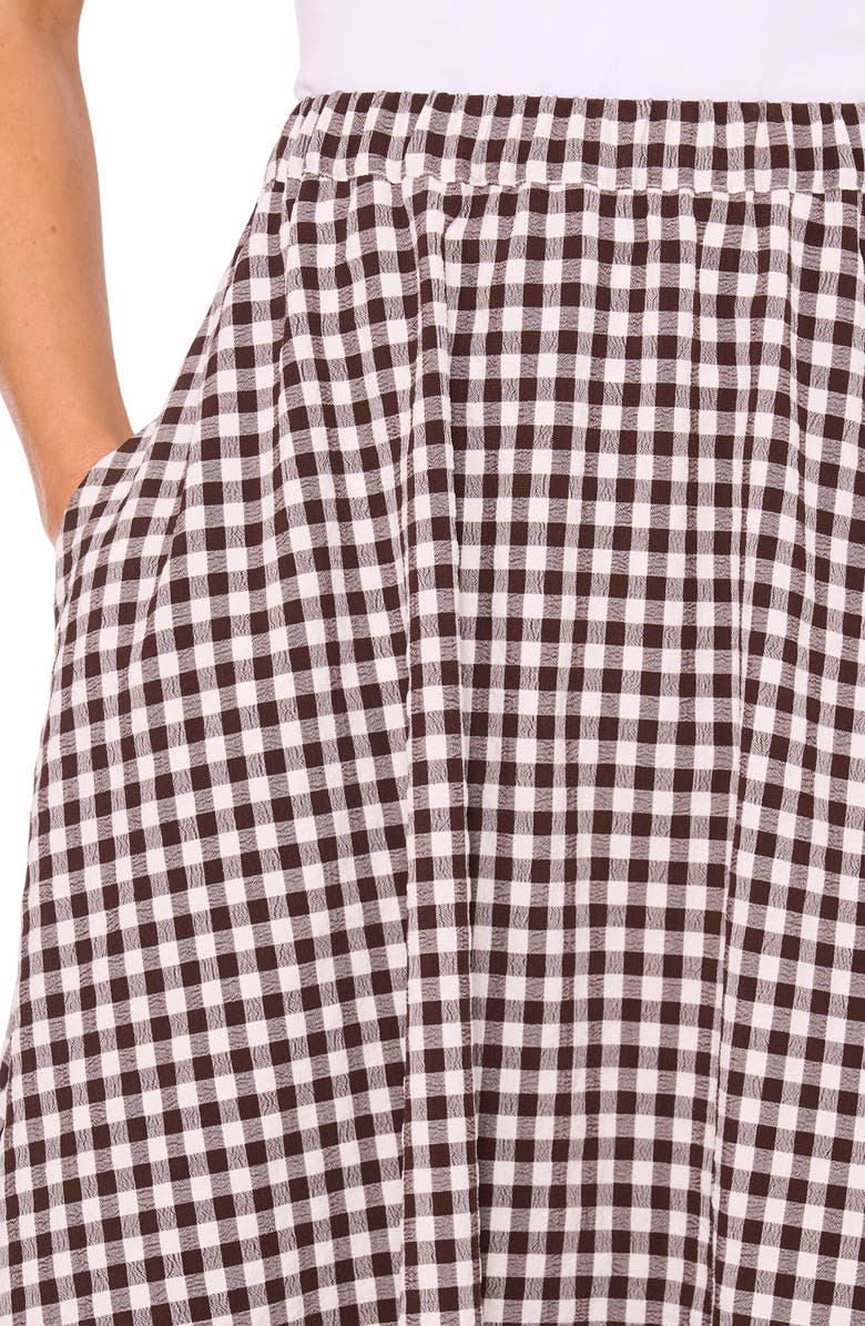 Halogen<sup>®</sup> Gingham Midi Skirt, Alternate, color, Chicory Coffee