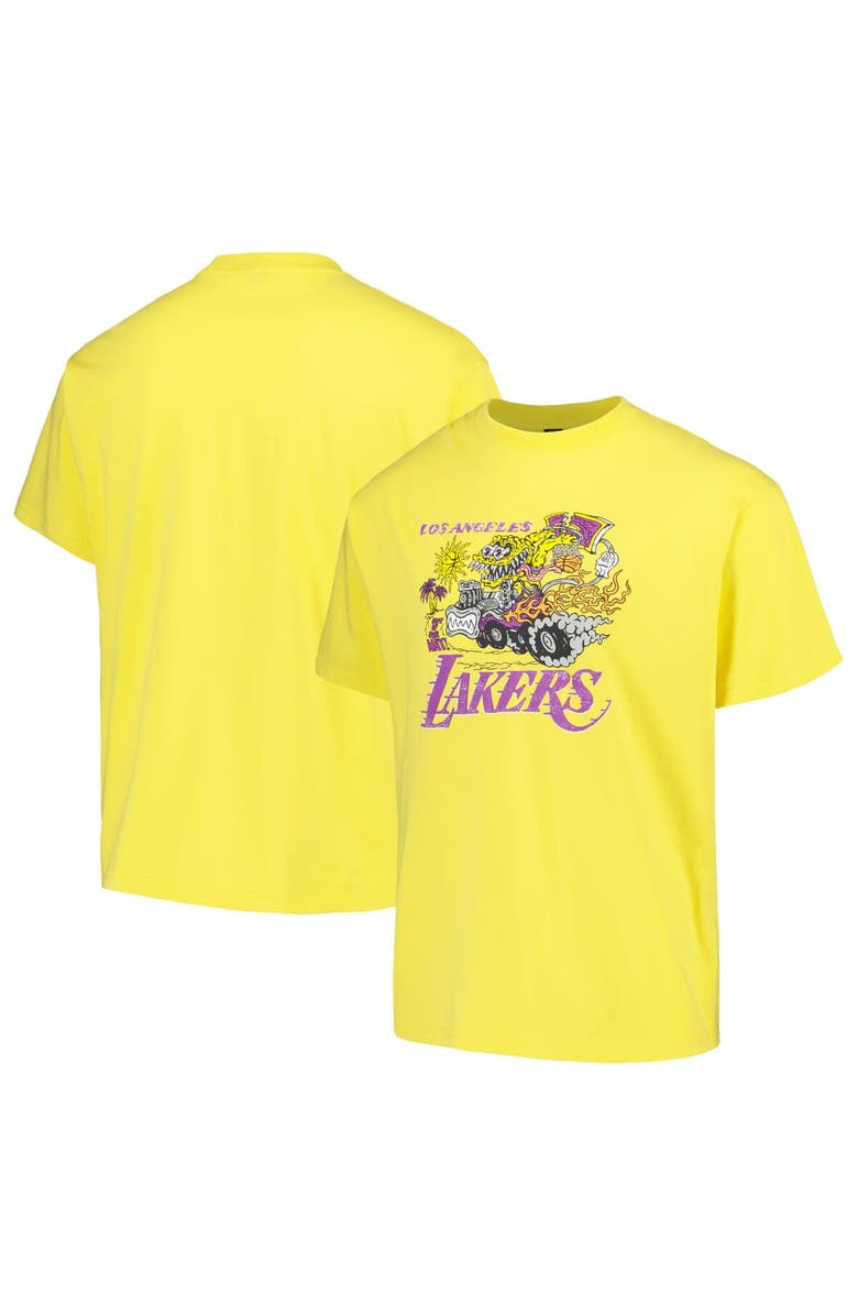 Identify Artist Series Unisex NBA x Brain Dead Gold Los Angeles Lakers Identify Artist Series T-Shirt, Main, color, 