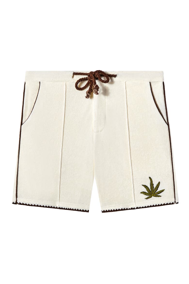 'Cabannabis' Cabana Shorts, Alternate, color, Ivory