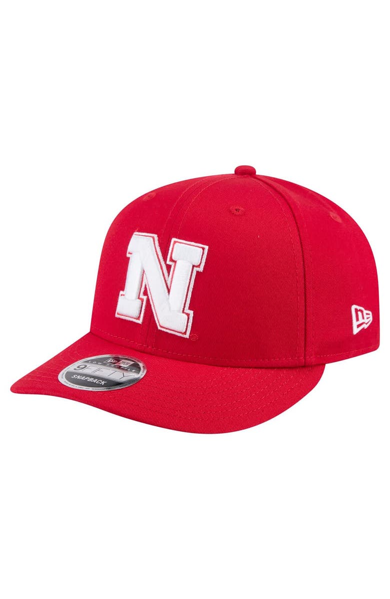 New Era Men's New Era Scarlet Nebraska Huskers Low Profile 9FIFTY Snapback Hat, Main, color, Scarlet