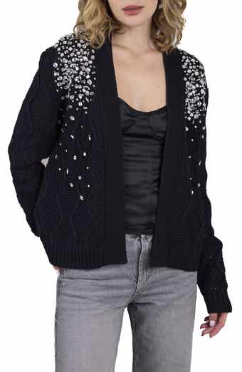 SAACHI Scattered Crystal Embellished Cardigan