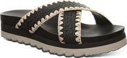 BEARPAW <p>Carina Faux Leather Slide Sandal (Women) </p>