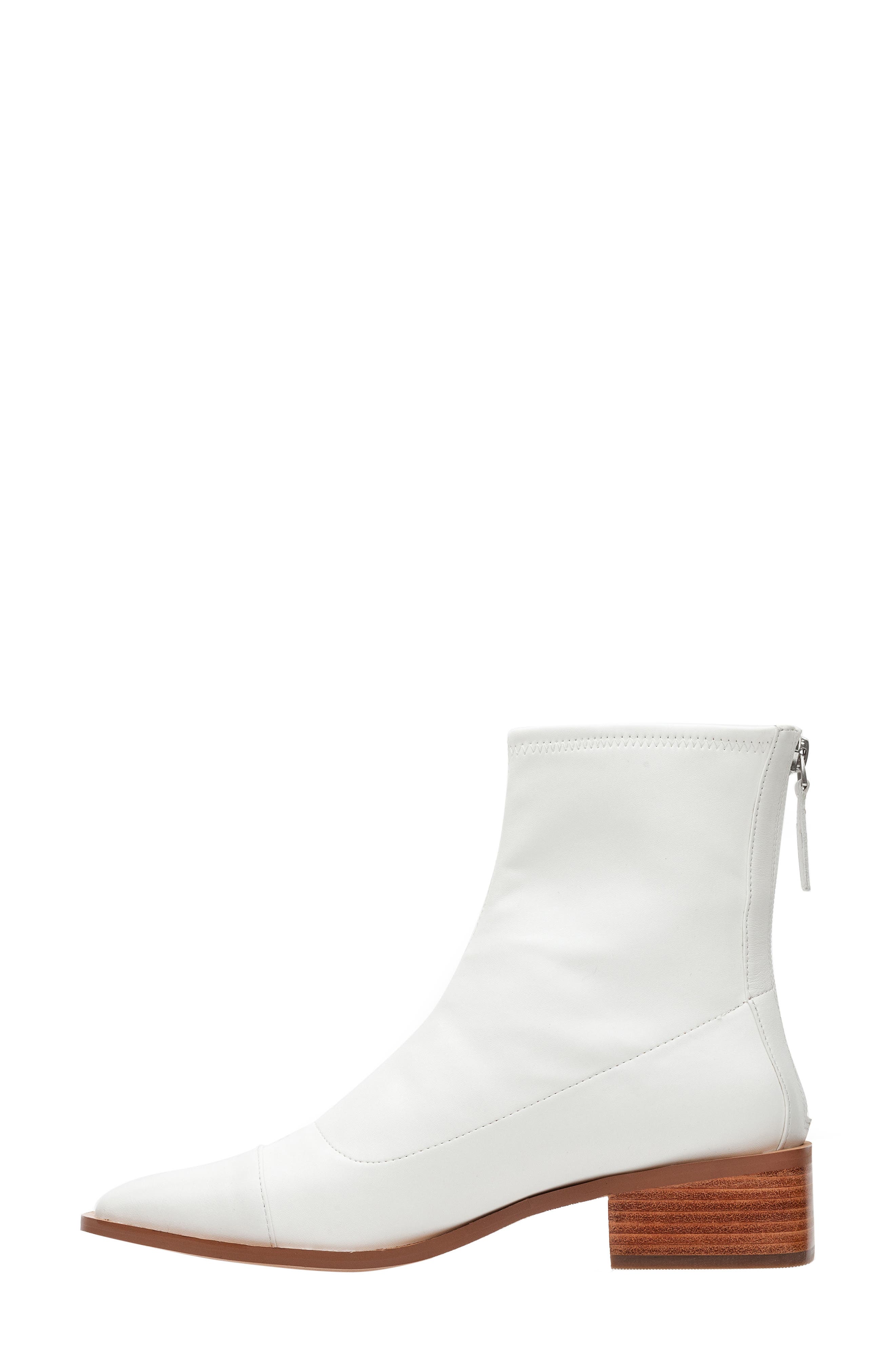 Linea Paolo Venata Block Heel Bootie, Alternate, color, Eggshell