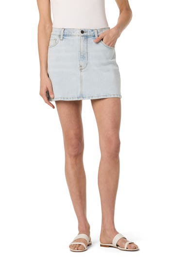 Hudson Jeans Mini Skirt In 1989 Blue