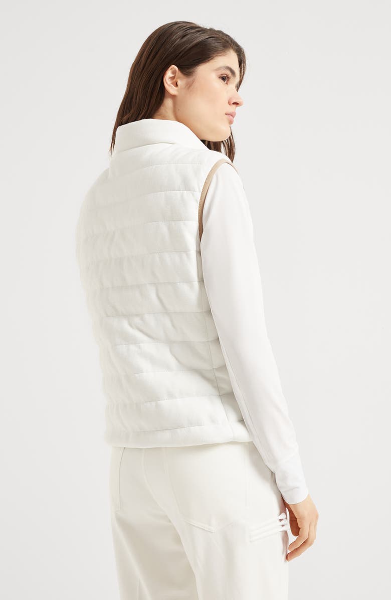 Brunello Cucinelli Down vest, Alternate, color, White