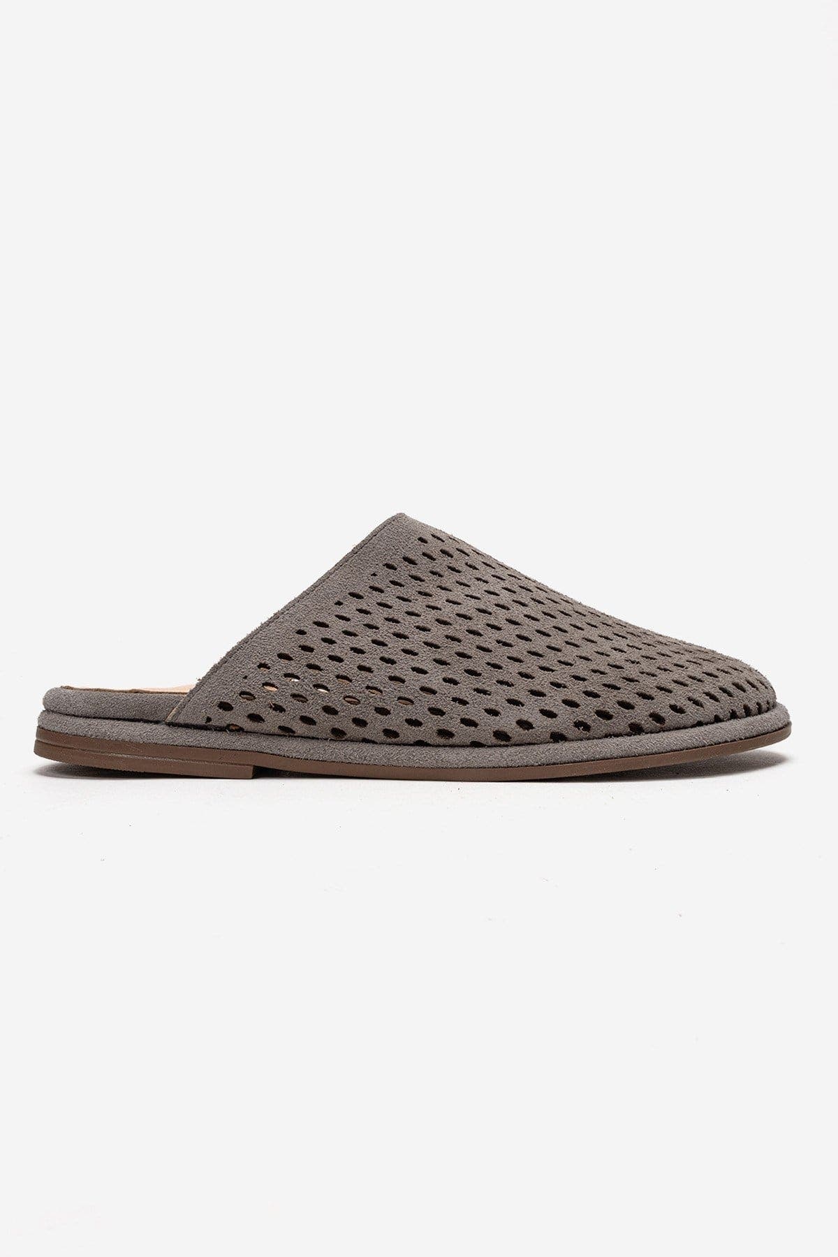 Melara Leather Slip On Mule, Alternate, color, Grey Suede
