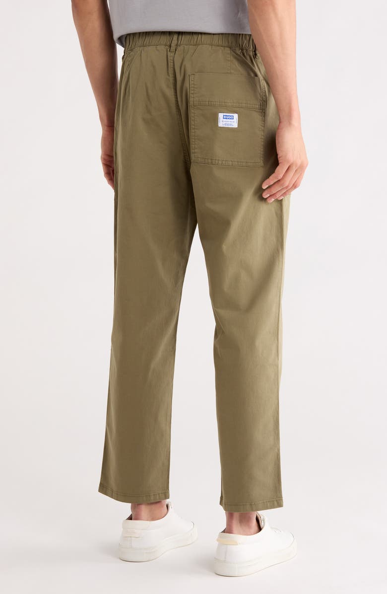 HUGO Giore Straight Leg Stretch Cotton Trousers, Alternate, color, Open Green