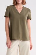 Theory Crepe V-Neck Top