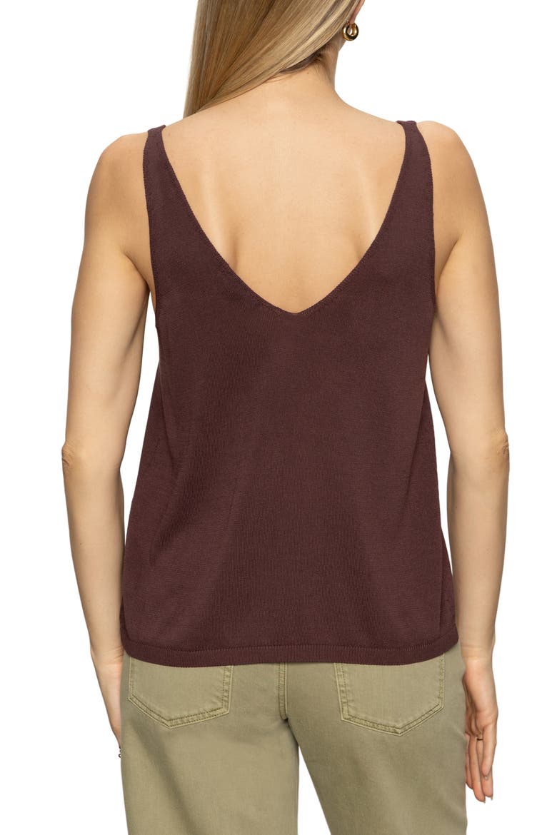 V-Neck Knit Tank, Alternate, color, MESA