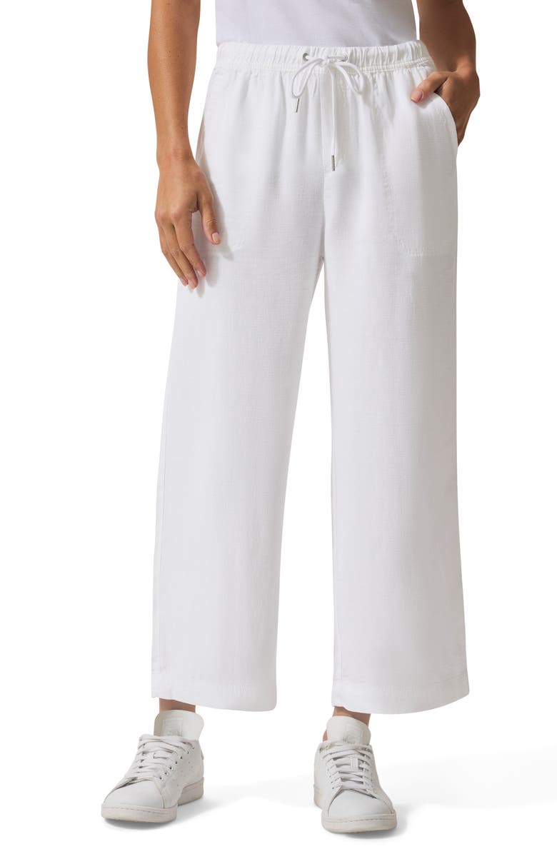 Splendid Angie Crop Wide Leg Pants, Main, color, White